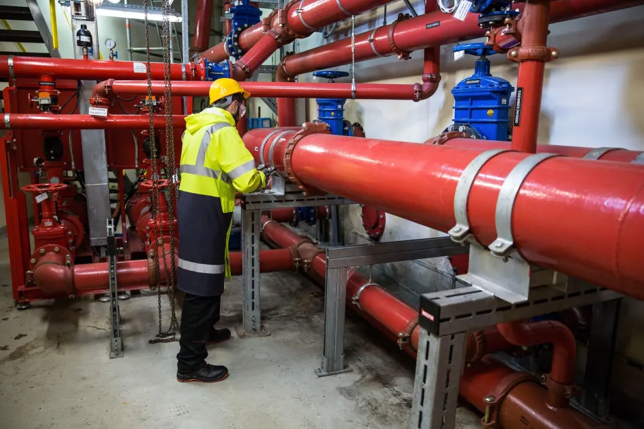 Testing gas work at a Fairfield property