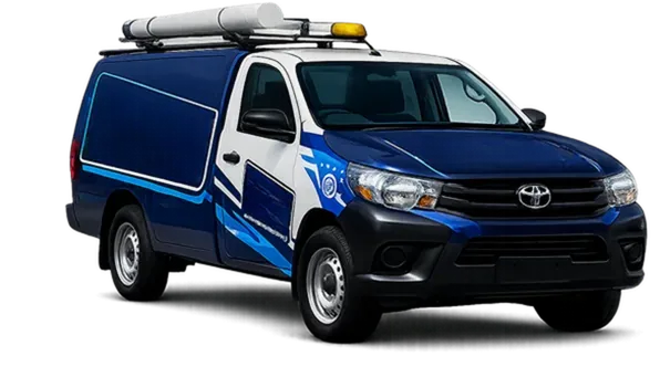 Licensed plumber van servicing Fairfield