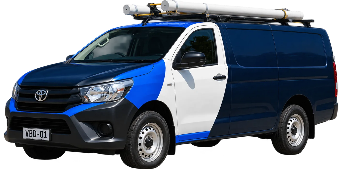 Our van, covering Fairfield and the surrounding suburbs